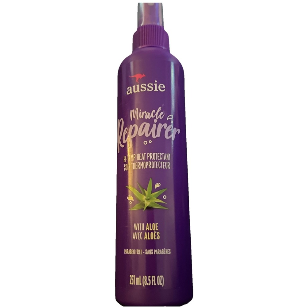 Aussie Miracle Repairer Hi-Temp Heat Hair Protectant 8.5 oz‎ spray mist bottle